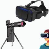 Drumstone Premium VR Headset With 48x Mini Tripod & Selfie Stick