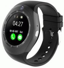 Ibs YS Round Bluetooth Smartwatch with SIM Card Slot with Pedometer Sleep Monitoring Smart Notification Micro SD Card Whatsapp, Facebook Anti lost BLACK Smartwatch