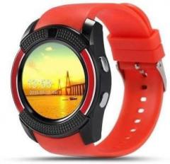 Life Like V8 BLUETOOTH WITH SIM CARD & SD CARD SUPPORT RED Smartwatch