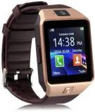 Mectronix DZ09 Fitness Watch With Sim And Memory Card Supported Brown Smartwatch