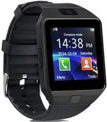 Oxhox EC111 with SIM and 32 GB Memory Card Slot and Fitness Tracker Black Smartwatch