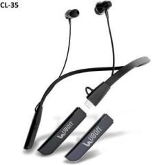 Retold UBON Black CL 35 Neckband Dual Battery Fast Charging 100 Hrs Playtime, Smart Headphones