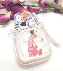 Tera13 Unicorn Combo of Earphone and Metal Coin Pouch Smart Headphones