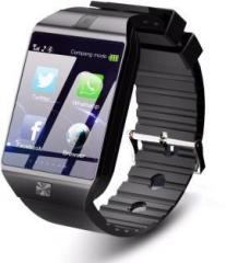 Time Up Camera, Bluetooth, SIM Card Smartwatch Black Smartwatch