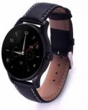 Watchout Wearables Black Zebra With Leather Strap Smartwatch