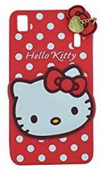 Micomy Cute Hello Kitty Silicone With Pendant Back Case Cover For Lenovo A7000 / K3 Note Red