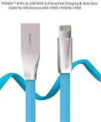 THINK3 High Quality USB 2.4 A Zinc Alloy Quick Charge Cable for iOS Devices Like I Phone I PAD I POD