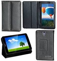 Zaoma Diary Stand Flip Flap Case Cover For IBall Slide 6351 Q40i Stand Flip Case Cover Black