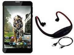 IKALL N4 8GB Dual Sim 4G Calling Tablet with Neckband Black