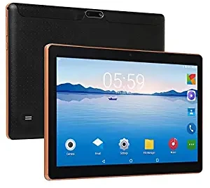 Accreate 10.1 Inch 4+64G HD Game Tablet Computer PC Ten Core Android 8.0 GPS 3G WiFi Dual Camera Black UK Plug