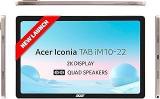 Acer Iconia Tab IM10 22 | 10.36 Inch 2K IPS Display, Quad Speakers, Helio G99, 6GB + 128GB, 16MP Rear + 8MP Front Camera, Fingerprint Reader, Wi Fi + 4G LTE, Android 14, Slim Metal Body, Gold