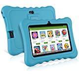 Ainol Q88 Kids Tablet PC, 7 Inch Android 7.1 Display 1G RAM 8 GB ROM Tablet Dual 0.3MP Camera Kid Proof Silicone Case Kickstand Available With IWawa For Kids Education Entertainment Blue