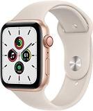 Apple Watch SE Gold Aluminium Case With Starlight Sport Band Regular