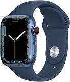 Apple Watch Series 7 Blue Aluminium Case with Abyss Blue Sport Band Regular