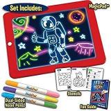 Auslese Kids Leaning Magic Sketch Drawing Pad With 2D 3D Glasses LED Glow Board For Kids/Toddlers Boys & Girls Ages