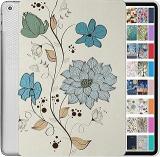 DuraSafe Cases for iPad 6 5 Gen Air 2 1 9.7 [iPad Air 1st 2nd 5th 6th Generation] A1893 A1954 A1822 A1823 Printed Lightweight Shock Absorbant Flexible TPU Protective Clear Case Watercolor Flowers