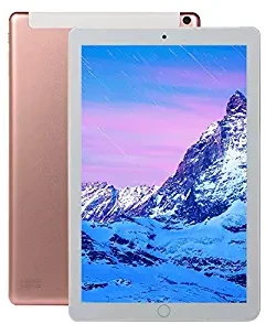 EDTara 10.1 Inch Android 8.0 Ten Core Tablet PC 64GB WiFi blueteeth HD Touch Screen Pink EU Plug