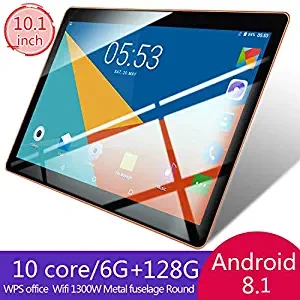 FidgetGear 10.1 Inch Android 8.0 Tablet WiFi Bluetooth HD Touch Screen 6+128G Silver European regulations