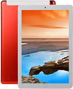 FidgetKute 10.1 Inch Android 8.0 Ten Core Tablet PC 4+64G WiFi Bluetooth HD Touch Screen red UK Plug