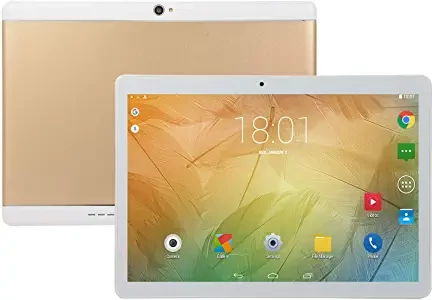 Fidgetkute 10.1 inch Tablet Android 8.0 Bluetooth PC 8+64G ROM 2SIM with GPS Gold US Plug