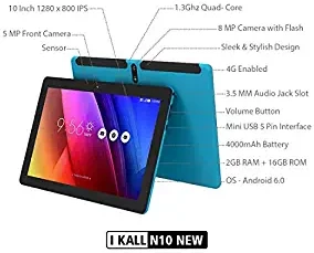 IKall 10 Inch Tablet with 2.5D Curved IPS Display N10