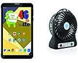 IKALL 4G Dual Sim Calling Tablet With 1 Rechargeable Fan