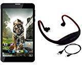 IKALL N4 Dual Sim 4G Calling Tablet With Neckband Black