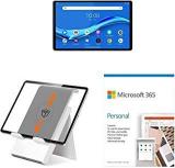 Lenovo Tab M10 FHD Plus Tablet, Platinum Grey + Tablet Stand + Microsoft 365 Personal 12 Month Subscription