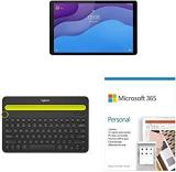 Lenovo Tab M10 HD 2nd Gen With Metallic Body + Wireless BT Keyboard + Microsoft 365 Personal 12 Month Subscription