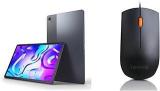 Lenovo Tab P11 Plus Tablet, Slate Grey With 2K Display & 300 Wired Plug & Play USB Mouse, High Resolution 1600 DPI Optical Sensor