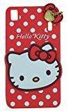 Micomy Cute Hello Kitty Silicone With Pendant Back Case Cover For Lenovo A7000 / K3 Note Red