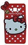 Micomy Cute Hello Kitty Silicone With Pendant Back Case Cover For Samsung Galaxy J7 Max Red