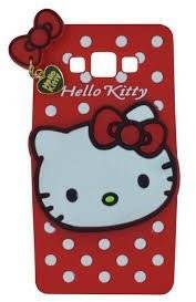 Micomy Cute Hello Kitty Silicone With Pendant Back Case Cover For Samsung Galaxy J7 Max Red