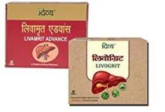 Patanjali Divya Livamrit Advance 60 Tablet and Livogrit 60 Tablet