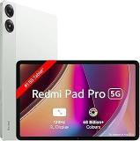 Redmi Pad Pro 5G |Snapdragon 7s Gen 2|30.7cm Tablet|33+ Days Standby| 10000mAh|HyperOS|8GB, 128GB|Quad Speakers |Wi Fi 6 + 5G |Quick Silver