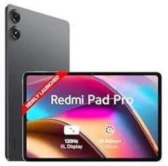 Redmi Pad Pro| Snapdragon 7s Gen 2| 30.7cm Tablet| 33+ Days Standby|10000mAh| HyperOS| 120Hz|6GB, 128GB| Quad Speakers|Wi Fi 6| Graphite Grey