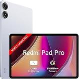 Redmi Pad Pro| Snapdragon 7s Gen 2| 30.7cm Tablet| 33+ Days Standby|10000mAh| HyperOS| 120Hz|6GB, 128GB| Quad Speakers|Wi Fi 6| Mist Blue