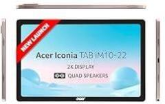 Acer Iconia Tab iM10 22 | 10.36 inch 2K IPS Display, Quad Speakers, 8GB RAM + 256GB Storage, 16MP Rear + 8MP Front Camera, Fingerprint Reader, Wi Fi + 4G LTE, Android 14, Slim Metal Body, Gold