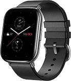 Amazfit Zepp E Stylish Smart Watch Square Version, Health And Fitness Tacker With Heart Rate, SpO2 And REM Sleep Monitoring, Stainless Steel Body With Genuine Leather Band