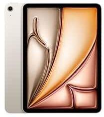 Apple iPad Air 11 : Liquid Retina Display, 128GB, Landscape 12MP Front Camera / 12MP Back Camera, Wi Fi 6E, Touch ID, All Day Battery Life Starlight