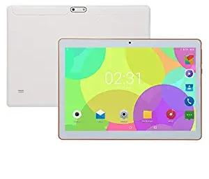 FidgetKute 10.1 inch 4G LTE Tablet Android 8.0 Bluetooth PC 6+64G 2 SIM with GPS Tablet White UK Plug