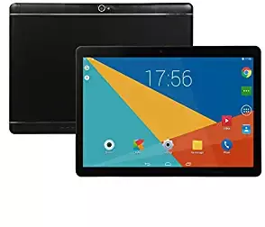 FidgetKute 10.1 Inch Tablet Android 8.0 4+64GB Tablet PC with TF Card Slot and Dual Camera Black UK Plug