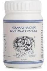 Kairali Nishakathakadi Kashayam Tablet | Ayurvedic & Natural Herbs | Detoxification | Enriched With Haridra, Kataka & Amalaki