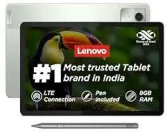 Lenovo Tab M11 with Pen| 4G + Wi Fi | 8 Gb Ram, 128 Gb ROM | 11 Inch Screen, 90 Hz Refresh Rate| Quad Speaker with Dolby Atmos| 13 Mp Rear Camera| Google Kids Space, Green