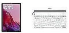 Lenovo Tab M9 4GB RAM 64GB Storage with Logitech K480 Wireless Multi Device Keyboard White