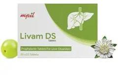 MPIL Livam DS Tablet | Liver Support Supplement | For Liver Support & Liver Detox | For both Men & Women | Improves Digestion and Appetite | 100 Tablets