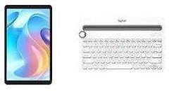 realme Pad Mini 4GB RAM 64GB Storage with Logitech K480 Wireless Multi Device Keyboard White