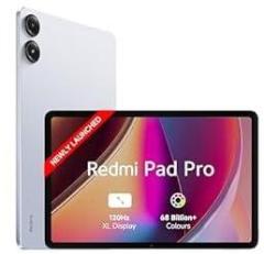 Redmi Pad Pro| Snapdragon 7s Gen 2| 30.7cm Tablet| 33+ Days Standby|10000mAh| HyperOS| 120Hz|6GB, 128GB| Quad Speakers|Wi Fi 6| Mist Blue