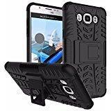 Suvice Military Grade Armor Kickstand Cover For Samsung Galaxy J2 Back Cover In Black Colour