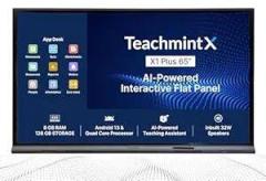 Teachmint X Premium Interactive Flat Panel | X1 Plus 65 inch Android 13 | True 4K UHD with Quad Core Processor | for 21st Century Schools, Colleges & Coaching